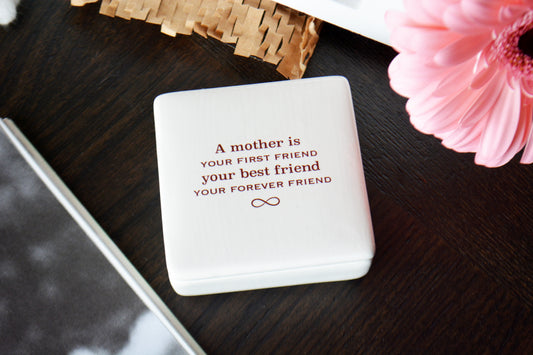 Mother Daughter Infinity Keepsake Box - Personalized Gift for Mom