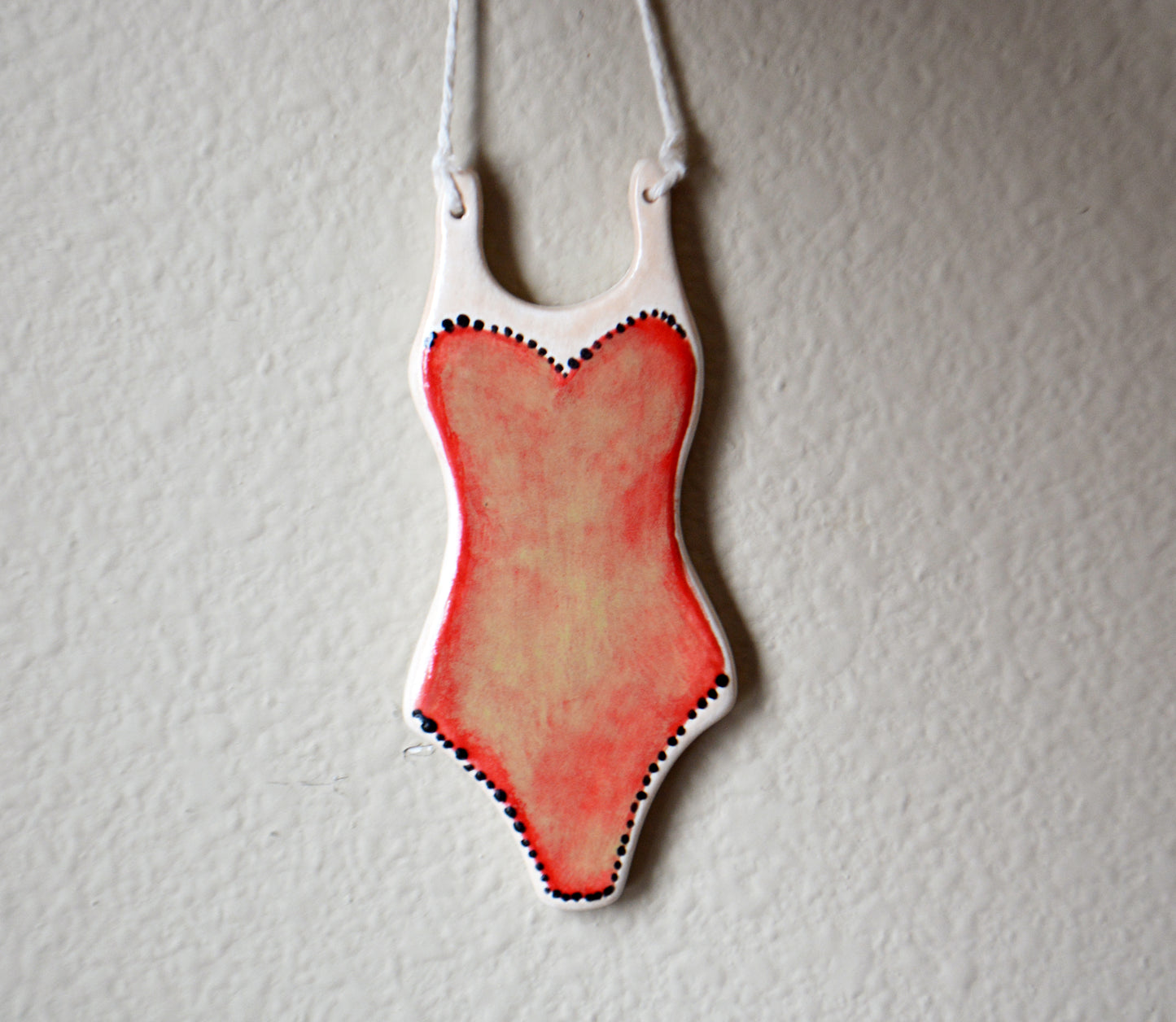 Personalized Swimsuit Ornament - Custom One Piece or Bikini Ornament - Swim Team Swimmer Gift