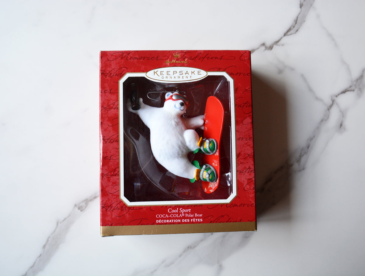 2021 Hallmark Keepsake Ornament Cool Sport Coca Cola Polar Bear Vintage Christmas