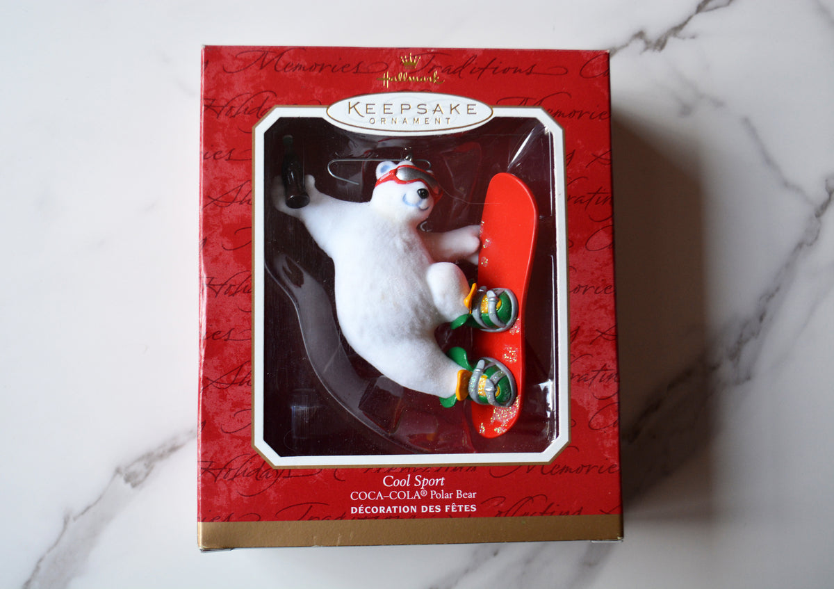 2021 Hallmark Keepsake Ornament Cool Sport Coca Cola Polar Bear Vintage Christmas