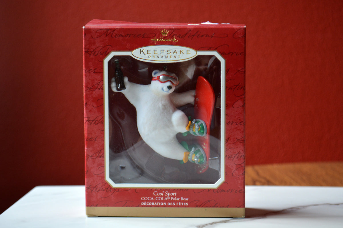 2021 Hallmark Keepsake Ornament Cool Sport Coca Cola Polar Bear Vintage Christmas