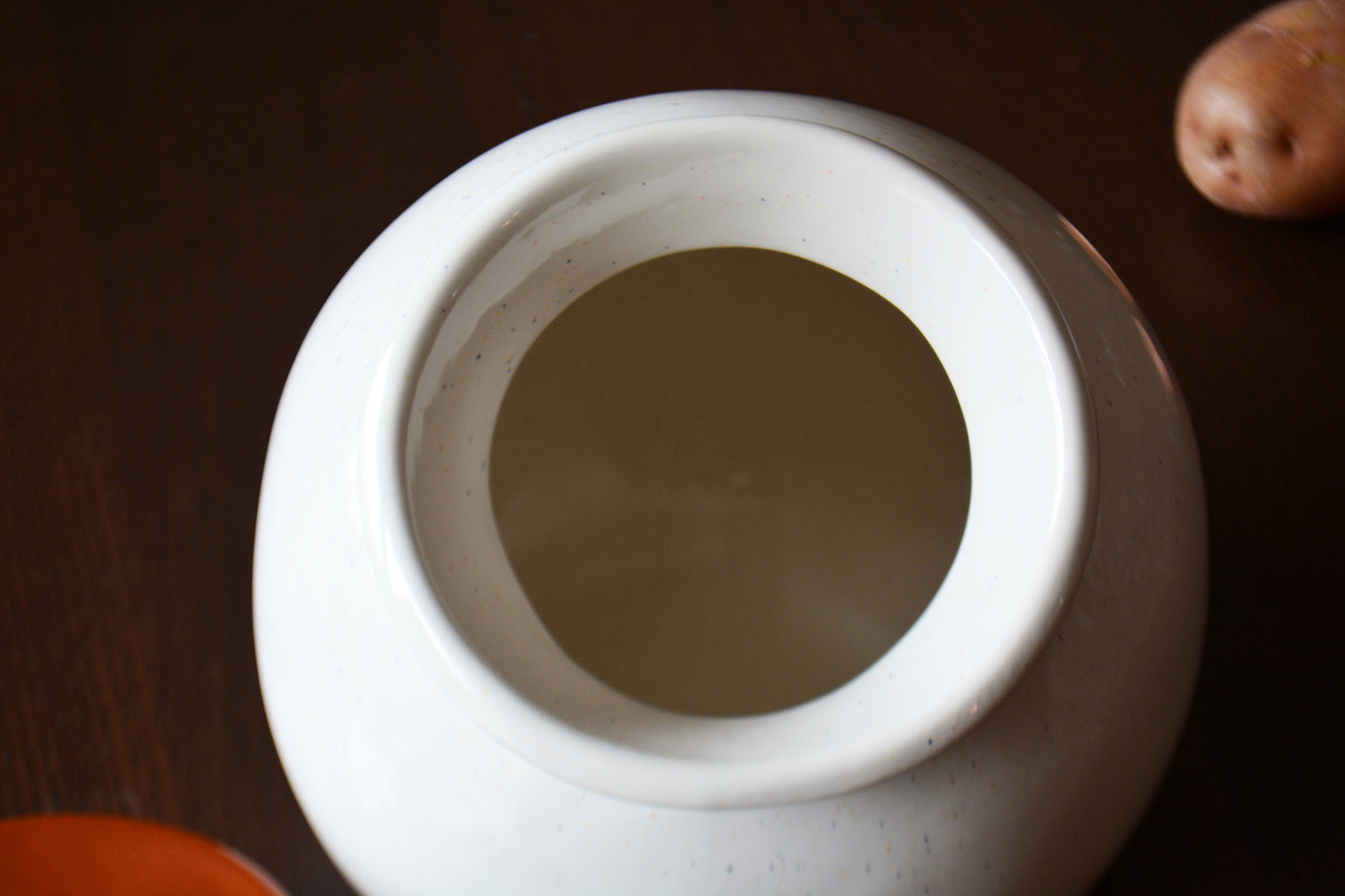Personalized Round Ceramic Kitchen Cookie Jar with Colored Lid