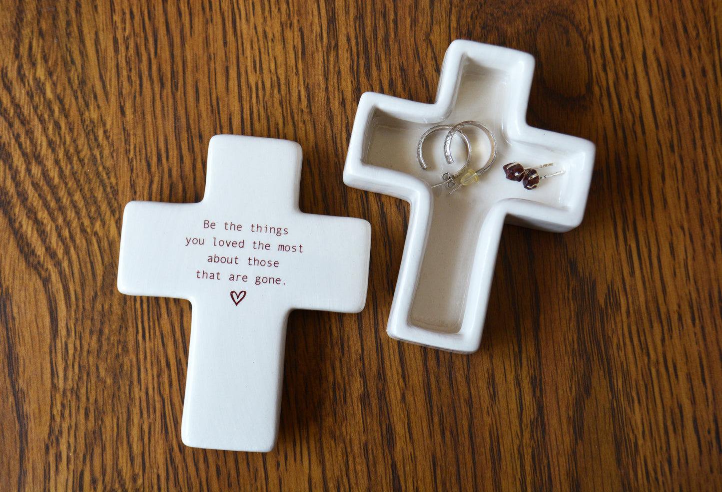 Personalized Religious Cross Keepsake Box - Baptism, Confirmation, Memorial Gift - Christian Trinket Box