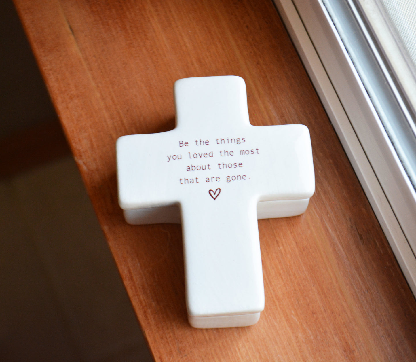 Personalized Religious Cross Keepsake Box - Baptism, Confirmation, Memorial Gift - Christian Trinket Box