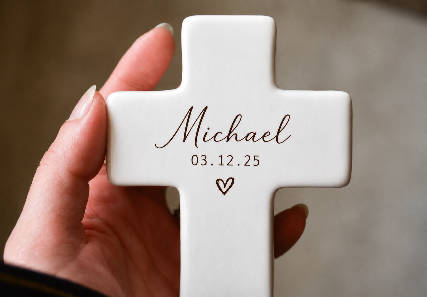 Personalized Religious Cross Keepsake Box - Baptism, Confirmation, Memorial Gift - Christian Trinket Box