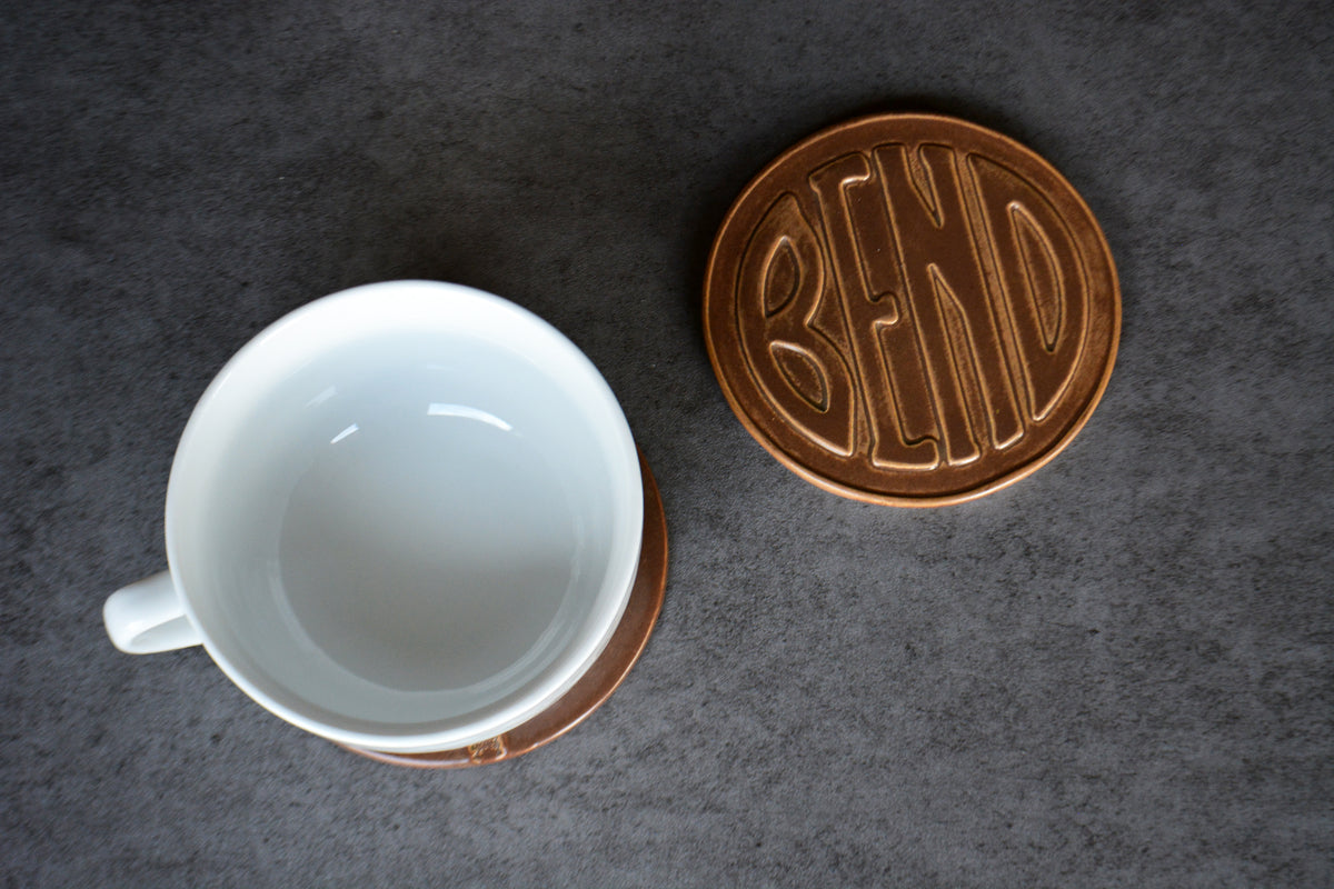 Personalized Ceramic Coasters - Design Your Own Custom Logo or Artwork - Handmade Coaster Set