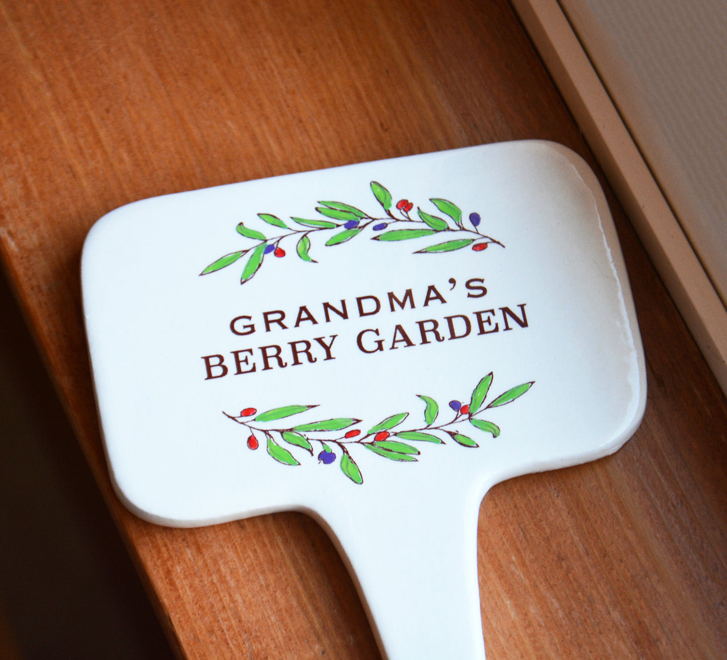 Personalized Ceramic Garden Stake for Plants - Custom Memorial Garden Gift