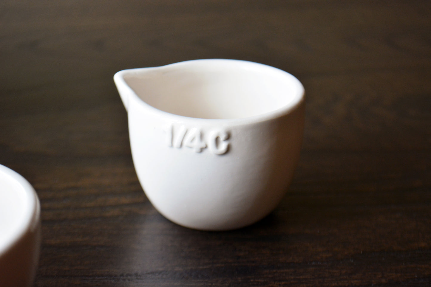 Personalized Ceramic Nesting Measuring Cups Set - Custom Handwritten Gift for Daughter, Bride, Mom or Baking Lover - 1/2 Cup 1/3 Cup 1/4 Cup
