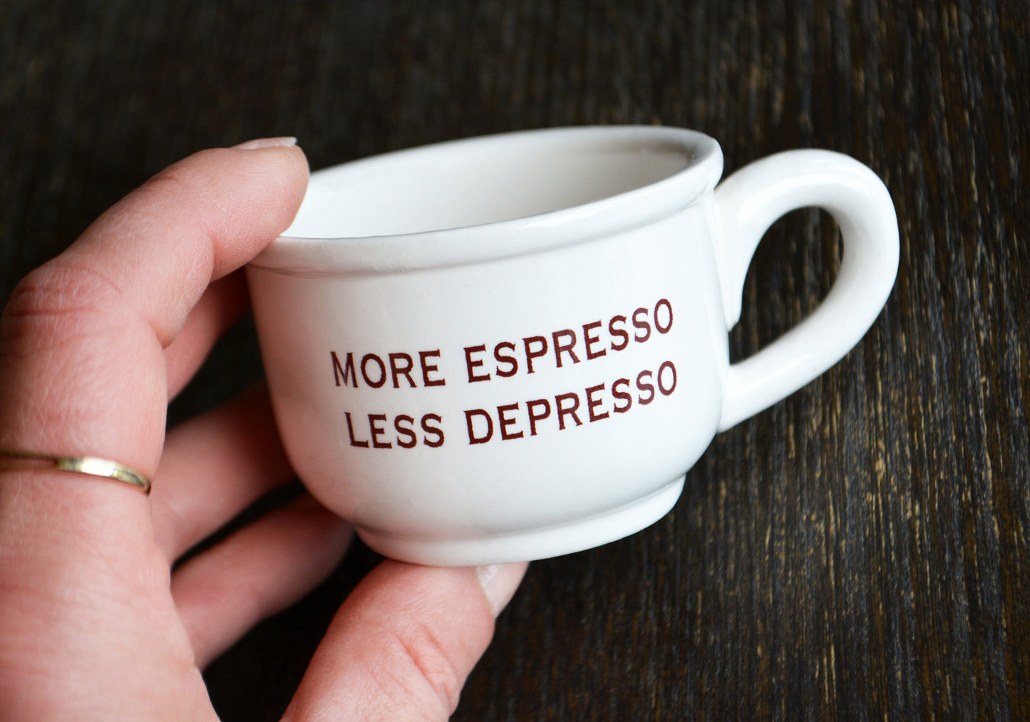 Personalized Ceramic 2 Ounce Espresso cup