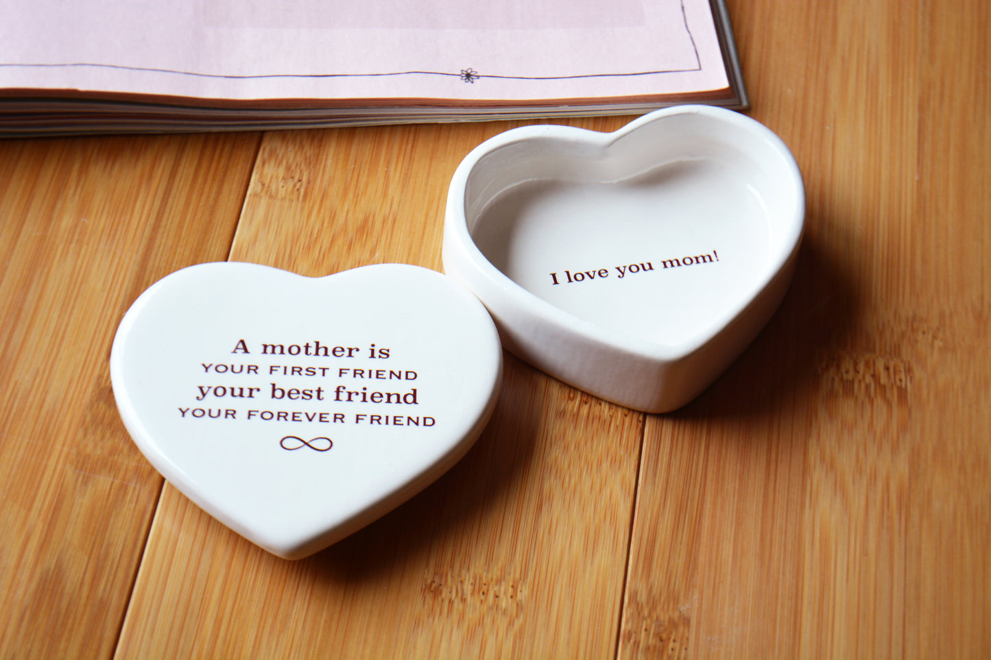 Mother Daughter Infinity Keepsake Box - Personalized Gift for Mom