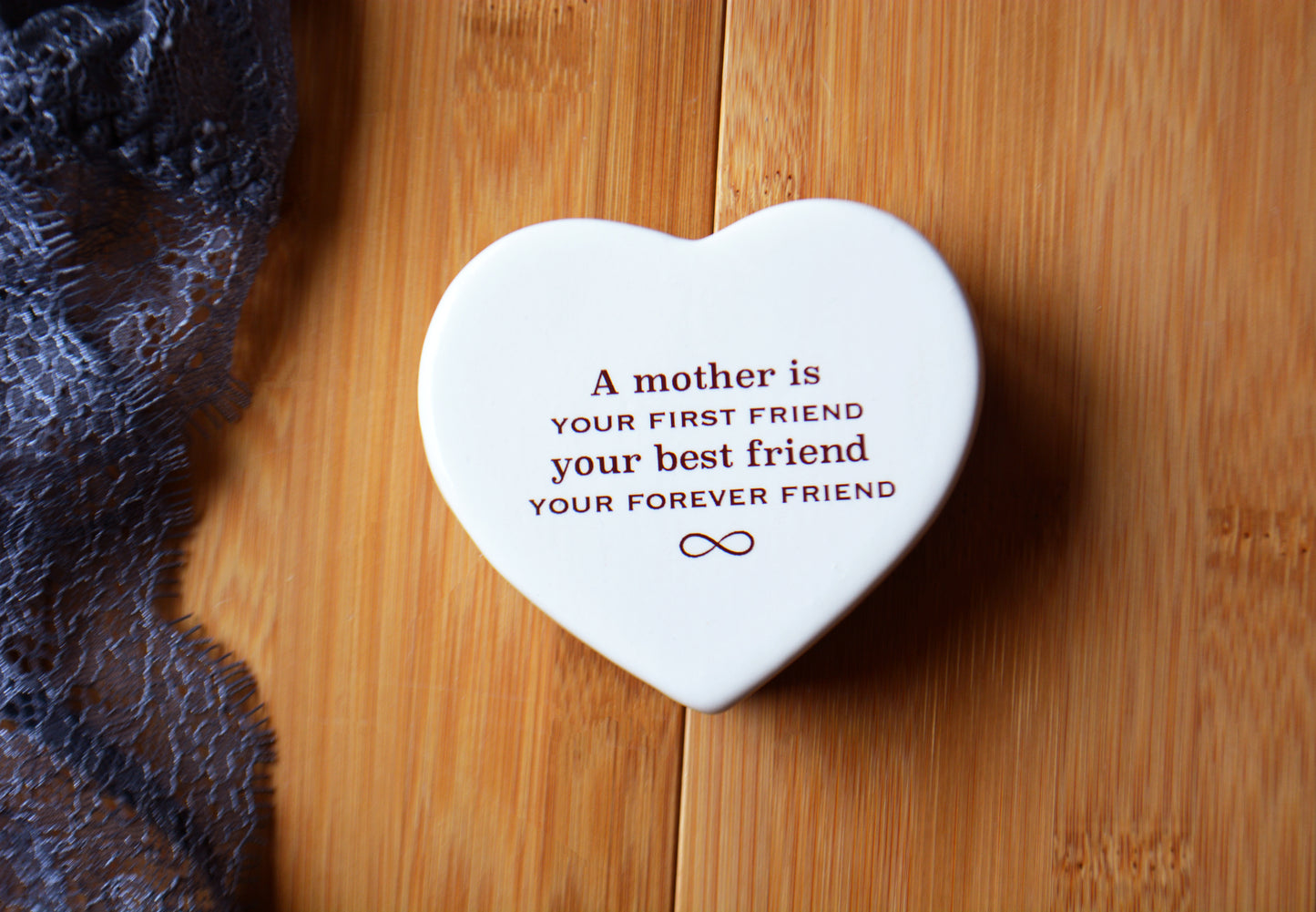 Mother Daughter Infinity Keepsake Box - Personalized Gift for Mom