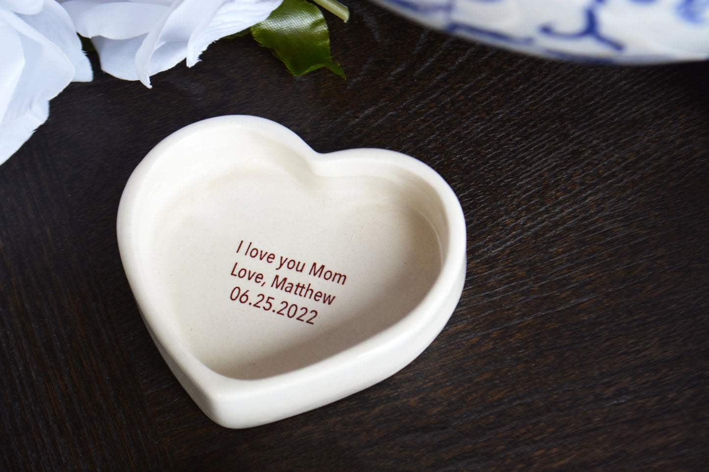 Thank You For Raising The Man I Prayed For Personalized Heart Keepsake Box - Unique Mother-in-Law Wedding Gift
