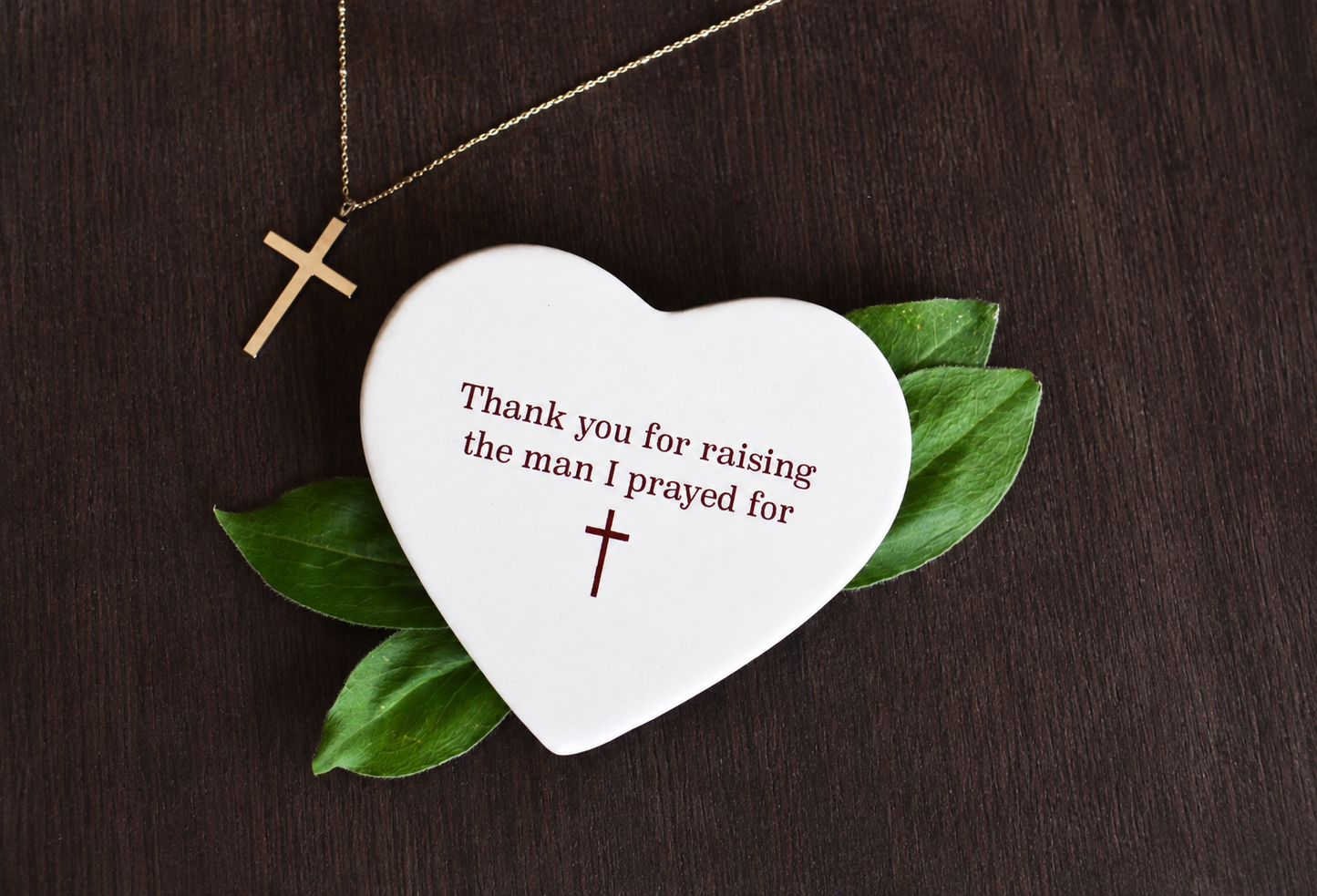 Personalized Heart Keepsake Box - Thank You For Raising The Man I Prayed For Unique Mother-in-Law Religious Wedding Gift