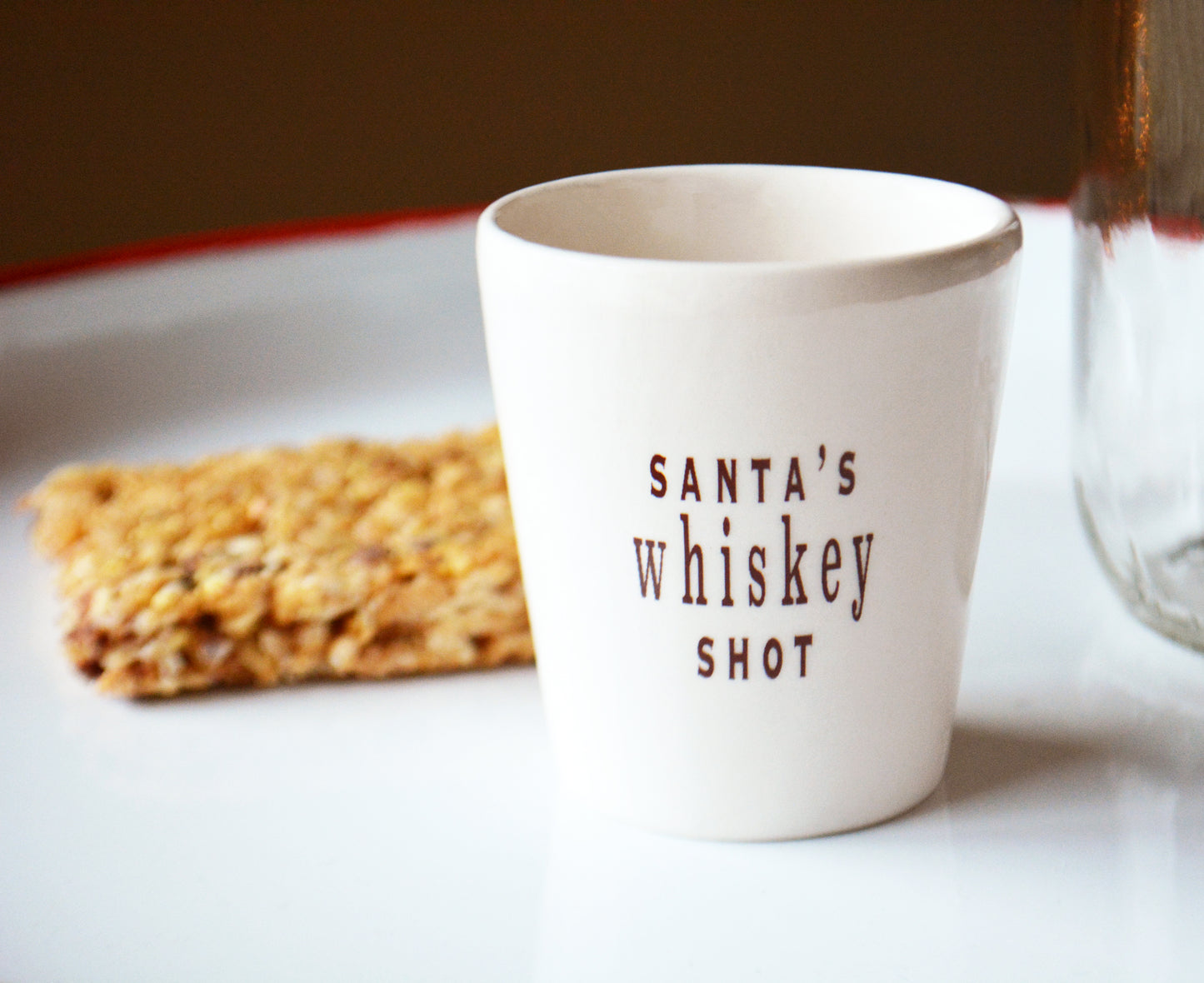Personalized Ceramic Shot Glass for Dad - Funny Father’s Day Gift From Kids Unique Barware Gift