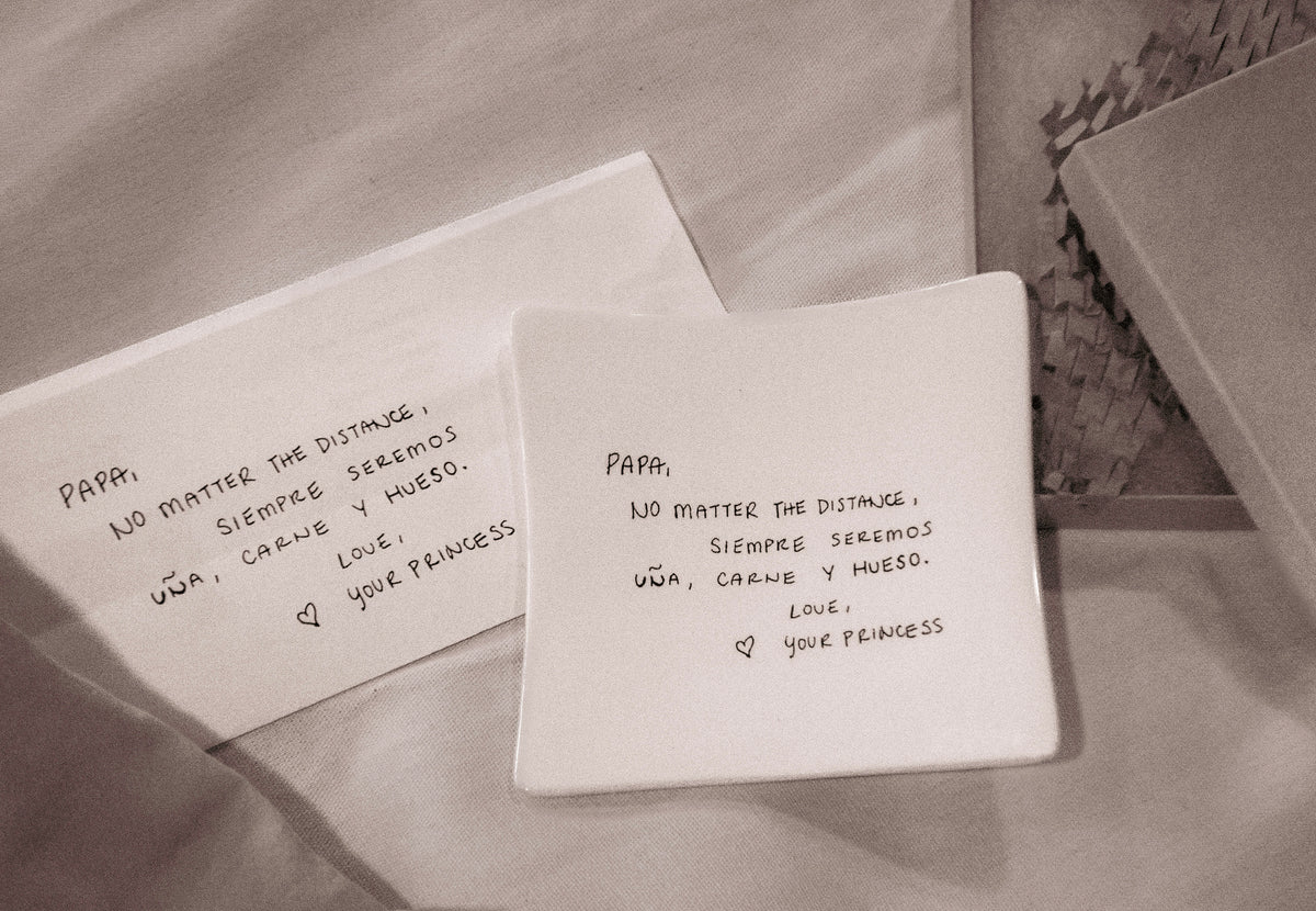 Ceramic Handwriting Keepsake Trinket Dish - Add a Handwritten Note From Any Loved One - Remembrance Memorial Gift