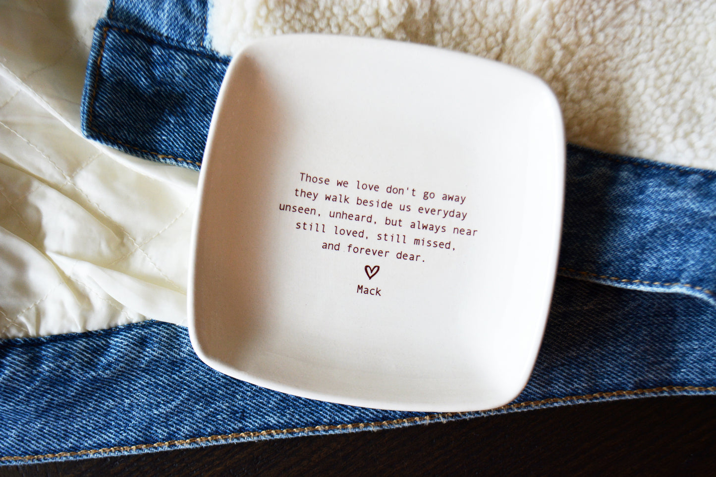 Personalized Sympathy Gift for Grief and Remembrance - Those We Love Don’t Go Away Memorial Gift