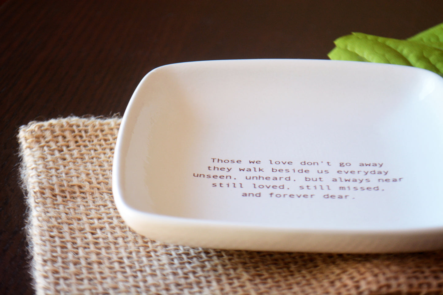 Personalized Sympathy Gift for Grief and Remembrance - Those We Love Don’t Go Away Memorial Gift