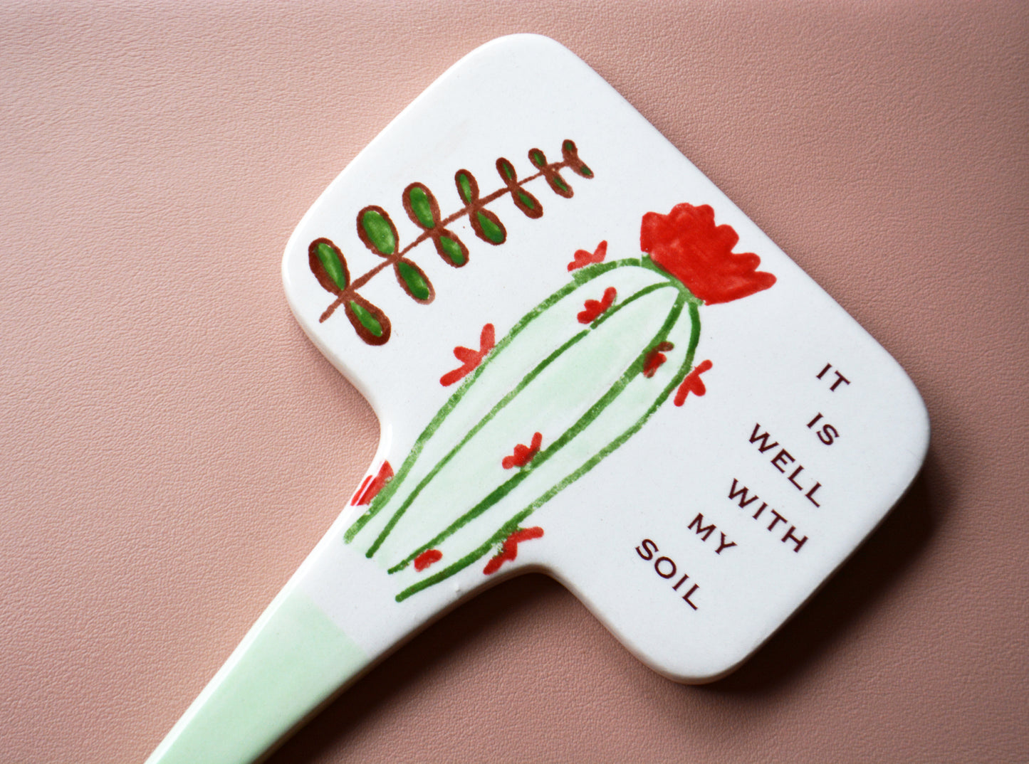 Personalized Ceramic Garden Stake for Plants - Custom Memorial Garden Gift