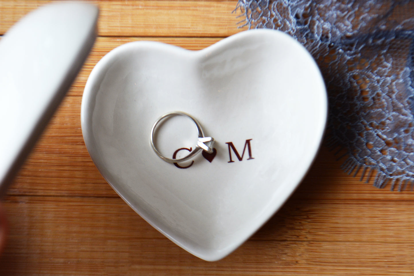 Will You Marry Me Proposal Ring Holder - Personalized Heart Keepsake Box
